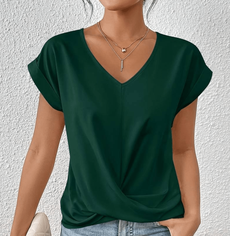 Luna | Tummy tucking V-neck top™