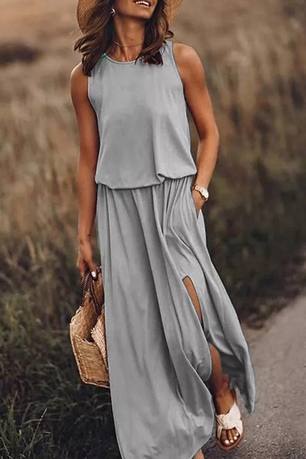 Giselle | Loose Fit Slit Maxi Dress™